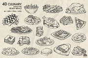 Culinary line art + Procreate, an Object Graphic by Skliarova (Thumbnail 2 of 5)