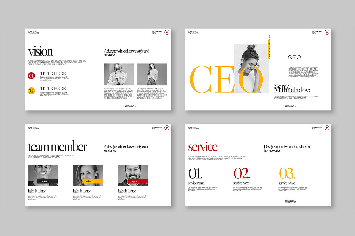 Slide Deck Presentation Template