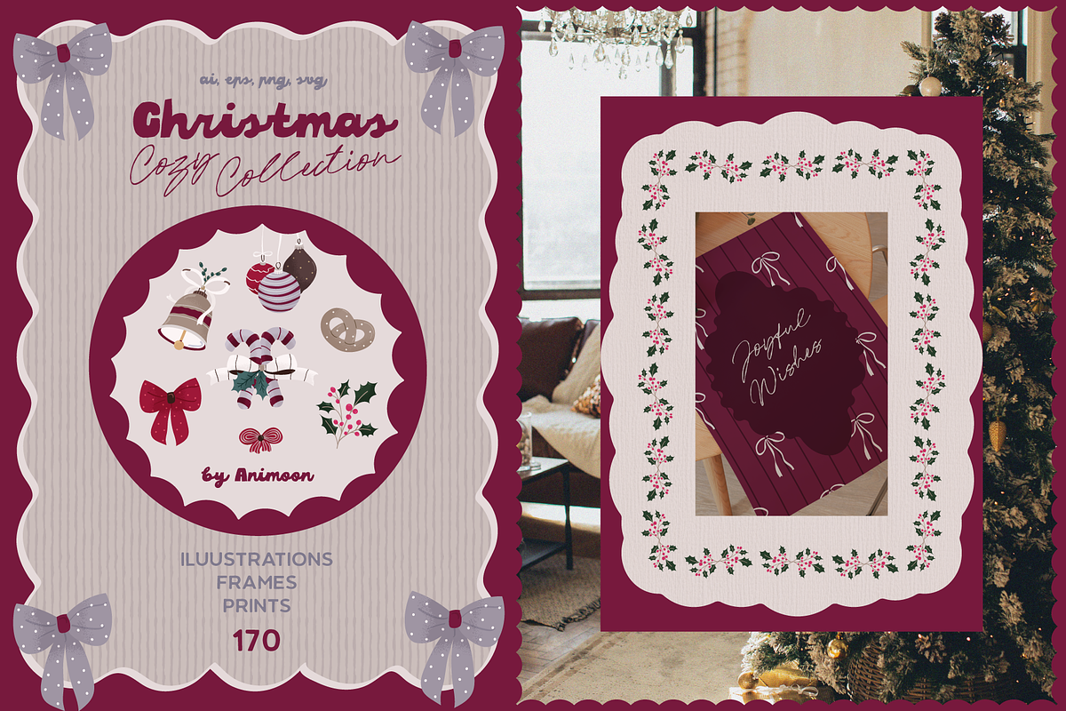 Cozy Christmas Collection, an Object Graphic by Animoon (Photo 1 of 15)