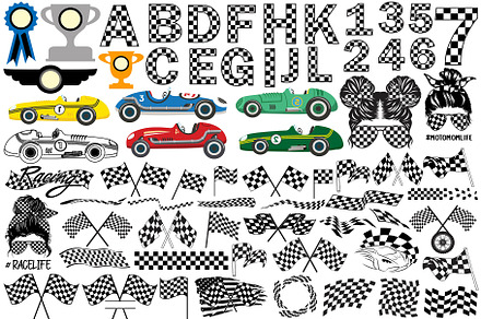 Racing Svg Bundle, an Object Graphic by EllaMaiyaali