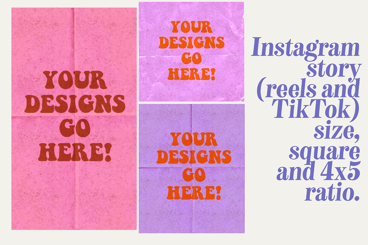 Retro Poster - Folded Paper Template, a Layer Style Add-On by Dear Darling Design (Photo 6 of 8)