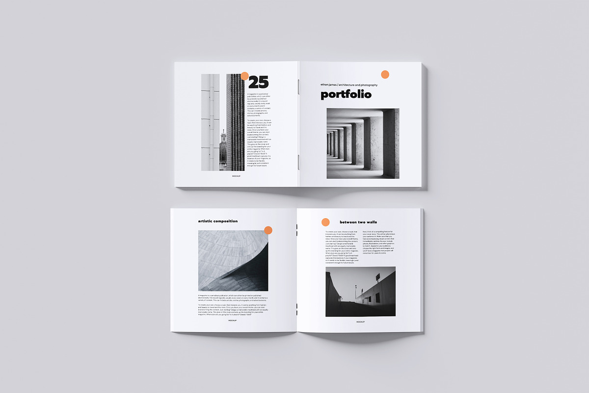 Square Magazine Mockup, a Magazine Template by graphicstory (Photo 7 of 9)