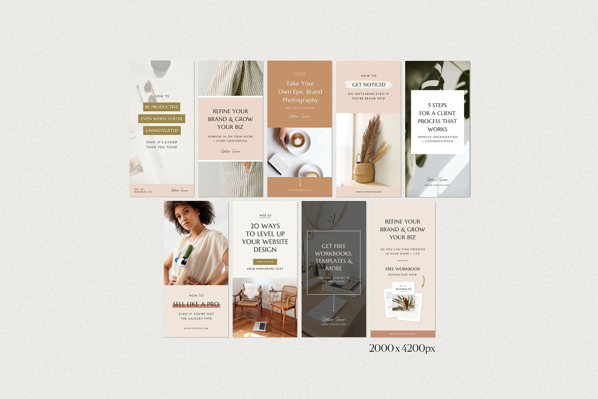 Pinterest Canva Bundle, a Social Media Template by Station Seven (Photo 11 of 11)