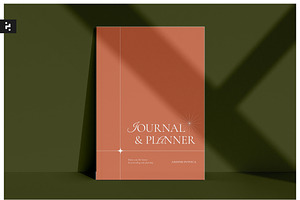 Orange Boho Journal Planner, a Stationery Template by Neermana