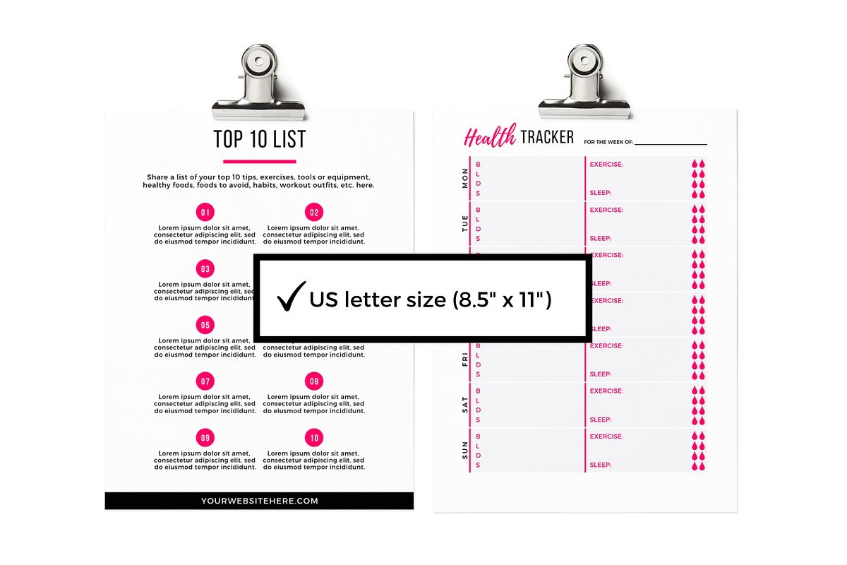 Health & Fitness Lead Magnet, a Magazine Template by ProductiveandFree (Photo 6 of 9)