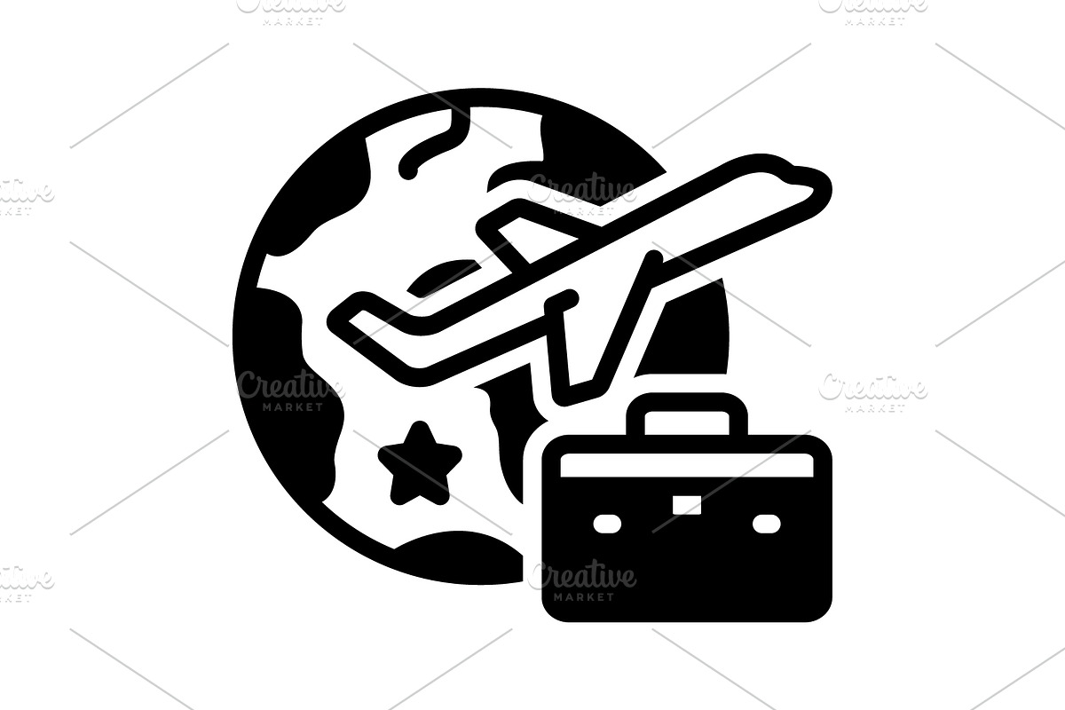 Tour travel solid icon, a Solid Icon by Creative priyanka