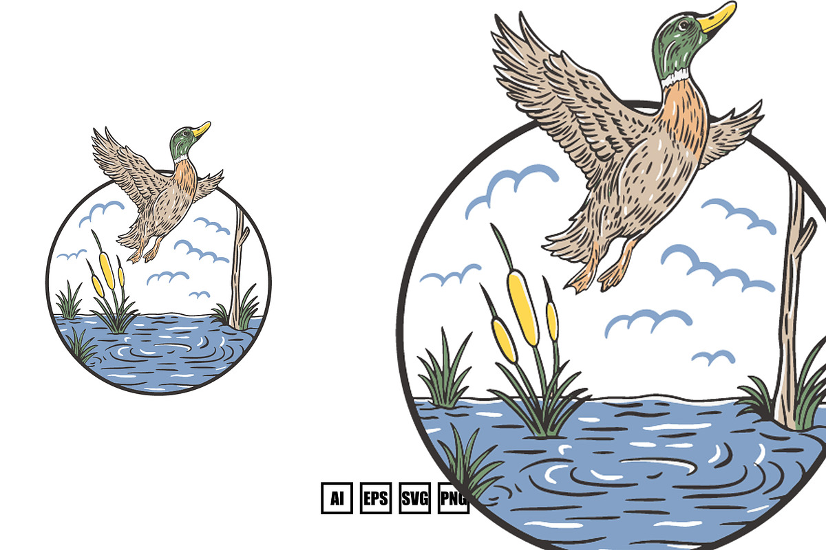 duck hunting community illustration, an Illustration by kalehstudio (Photo 2 of 5)