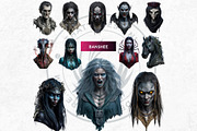 Creatures of Folklore Clipart Set, a Person Illustration by ThatsDesignArt (Thumbnail 10 of 10)