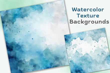 Watercolor Blue Texture Backgrounds