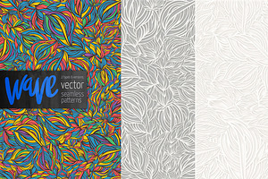 Wave Vector Seamless Patterns