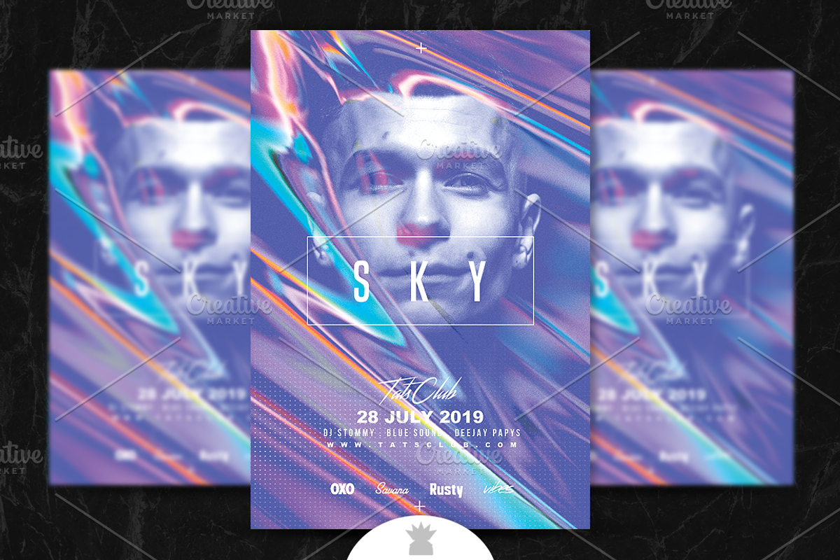 SKY Flyer Template, a Flyer Template by OVNI-TEMPLATES (Photo 1 of 4)