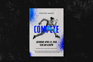 Dynamic Sport Event Flyer Template, a Templates & Theme by studiogstock