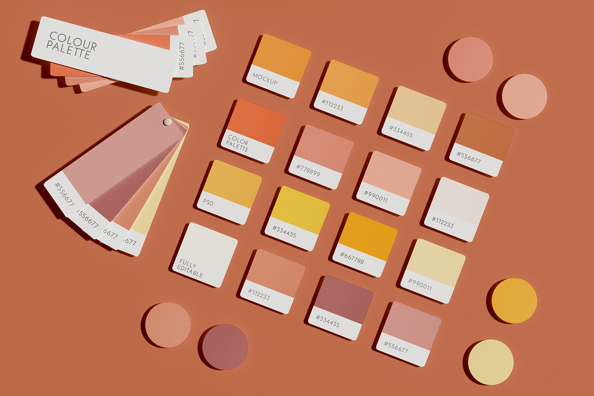Color Guide Mockup, an Advertising Mockup by Xtrahive