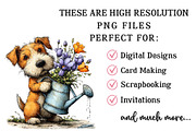 Whimsical Spring Dog Clipart, an Illustration by OK Design (Thumbnail 4 of 6)