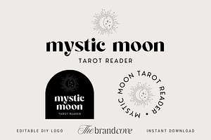 DIY Tarot Reader Logo Set