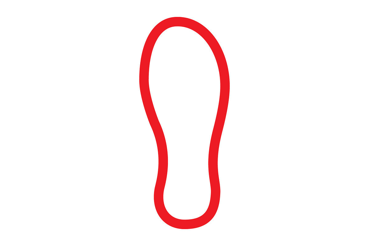 Shoeprint icon design template, an Outline Icon by Sumberpangan (Photo 2 of 3)