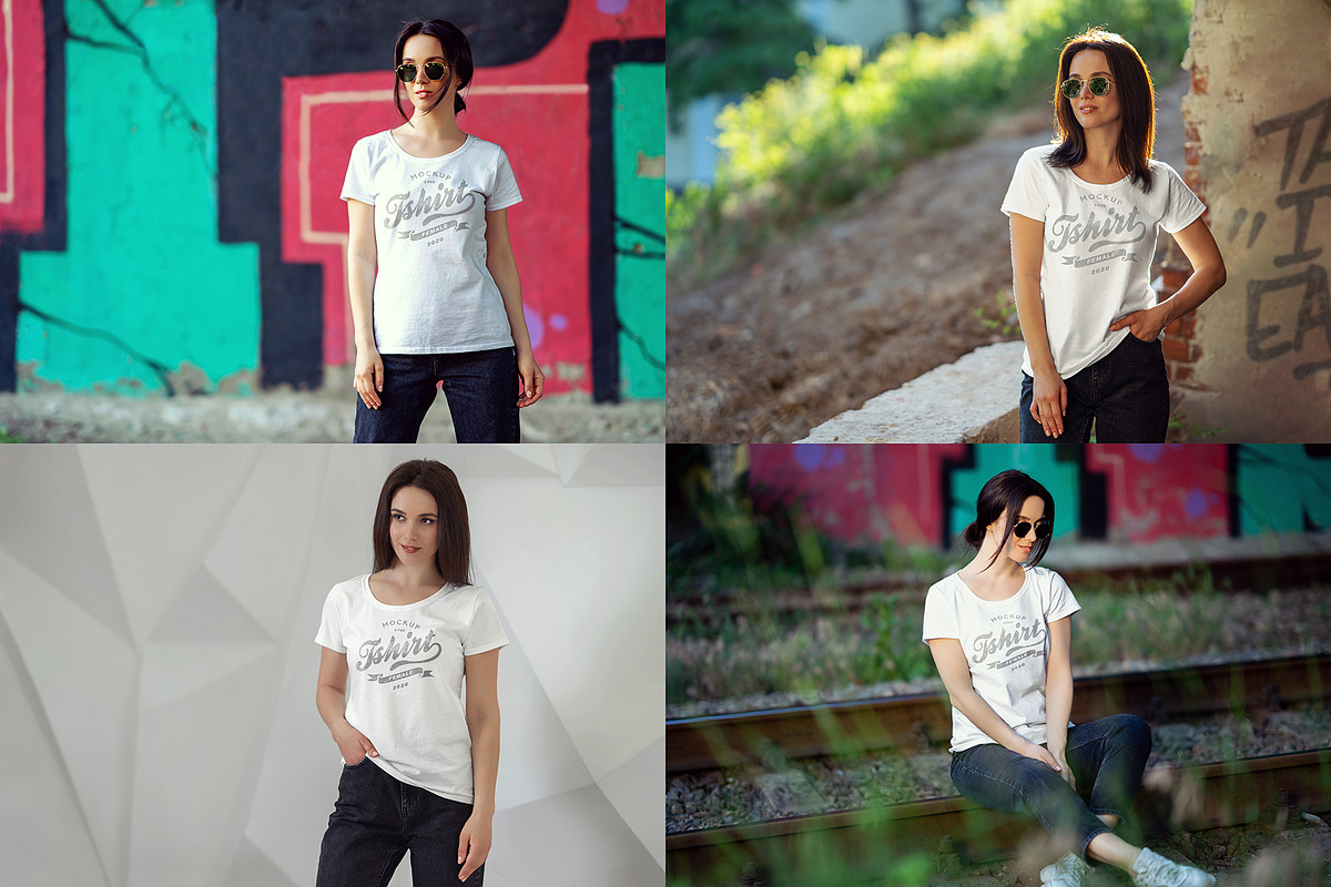 Female T-Shirt Mock-Up v4, a Shirt Mockup by 2dsight (Photo 6 of 7)