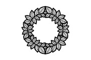 Leaf Laurel Wreath Frame Bundle, an Illustration by Gaye Art (Thumbnail 45 of 51)