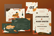 Wedding Invitation Set, an Invitation Template by graphicook (Thumbnail 2 of 3)