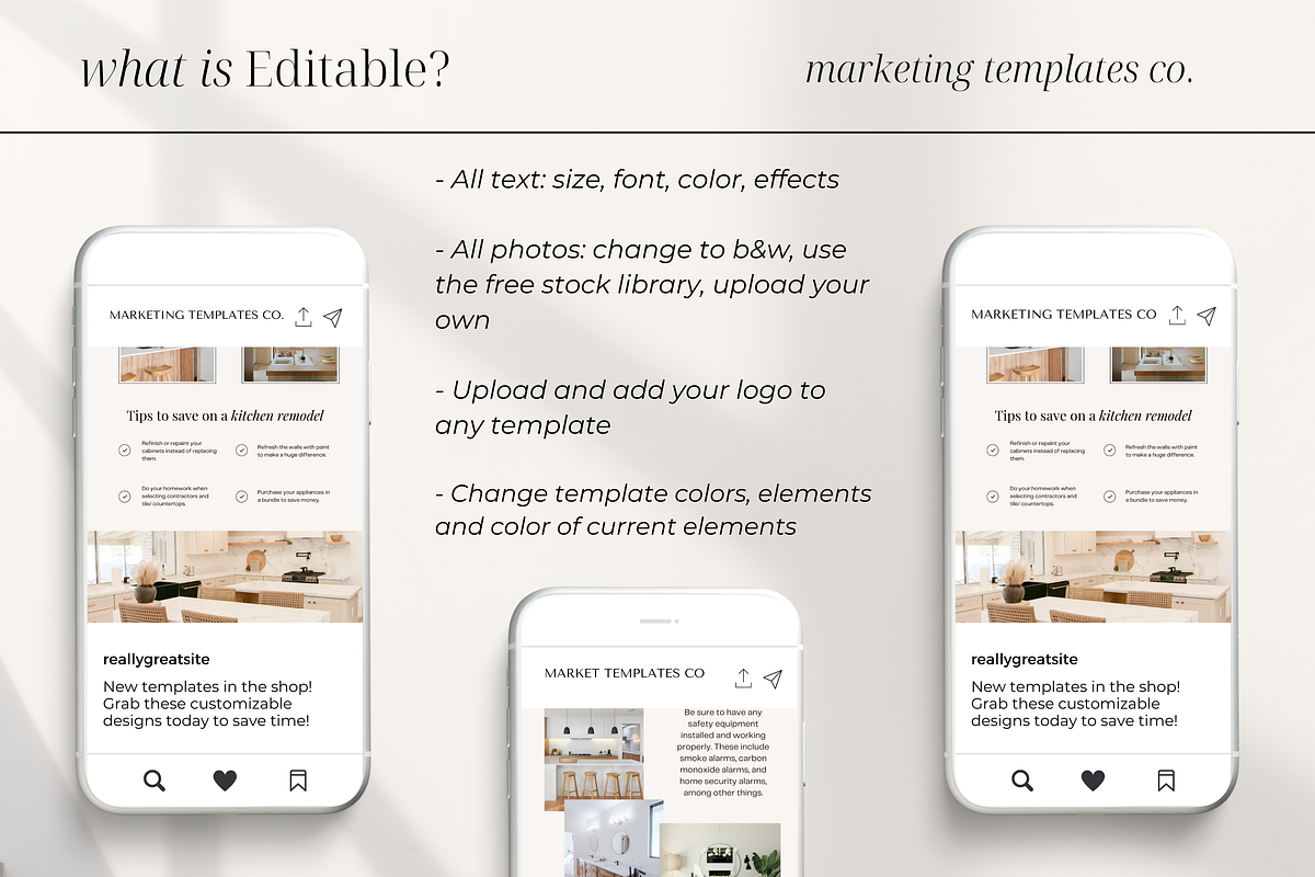 Real Estate Instagram Story Template, a Social Media Template by Marketing Templates Co. (Photo 9 of 9)