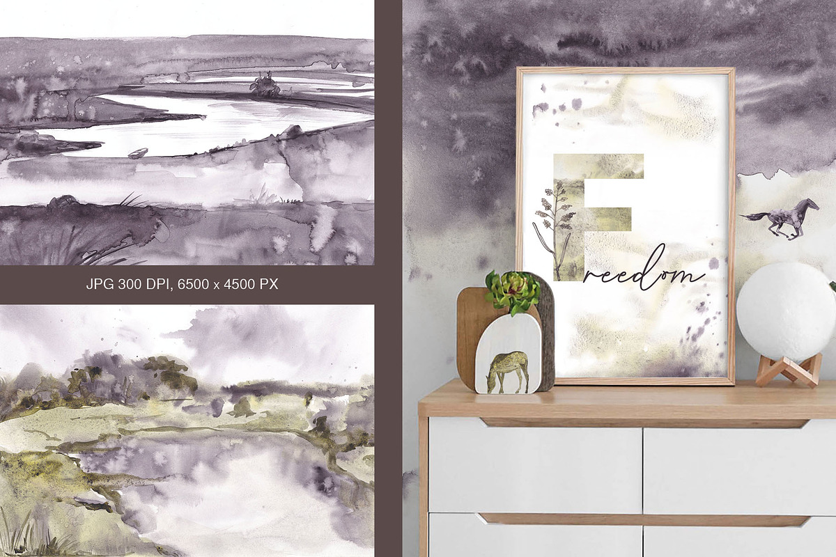 MUSTANG. Nature, herbs and horses., a Decorative Illustration by Elena_Sedova (Photo 10 of 13)