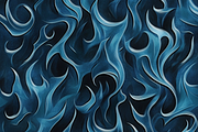 Blue Flame Leather | Fiery Blue, a Pattern Graphic by Printable Treasure (Thumbnail 3 of 7)