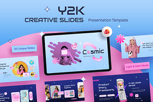 Y2K Creative Slides PowerPoint, a Presentation Template by New Coral Design