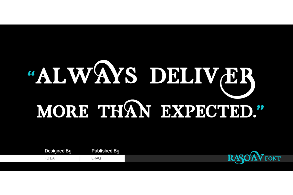 Rasoav Font, a Font by Foda Foundry (Photo 2 of 5)
