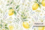 Watercolor Lemon Seamless Pattern, a Pattern Graphic by Villa 11 Estudio (Thumbnail 3 of 8)