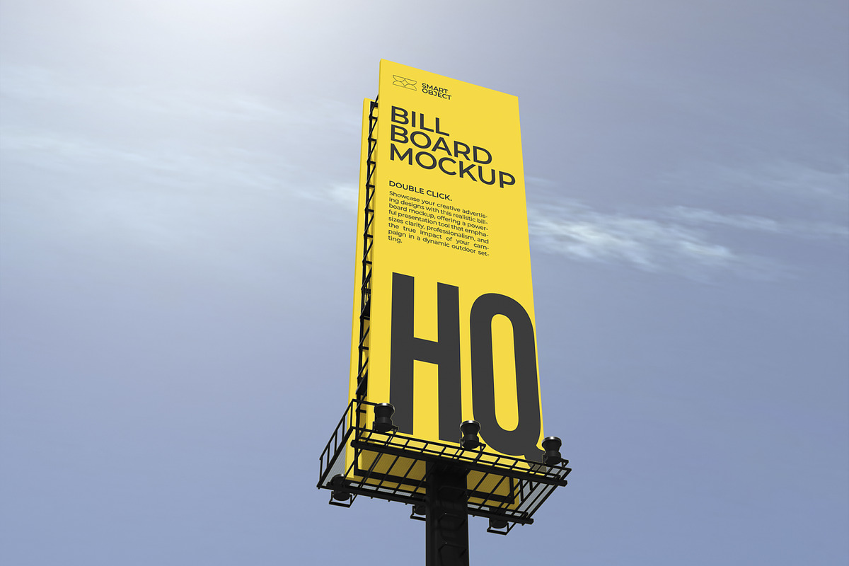 Vertical Billboard Mockup, an Advertising Mockup by Unerispace
