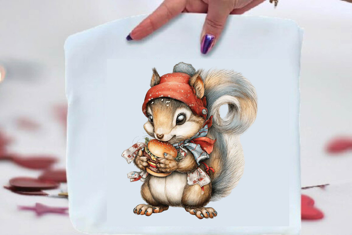 Whimsical Funny Summer Squirrel Clip, an Animal Illustration by SVGArt (Photo 3 of 9)