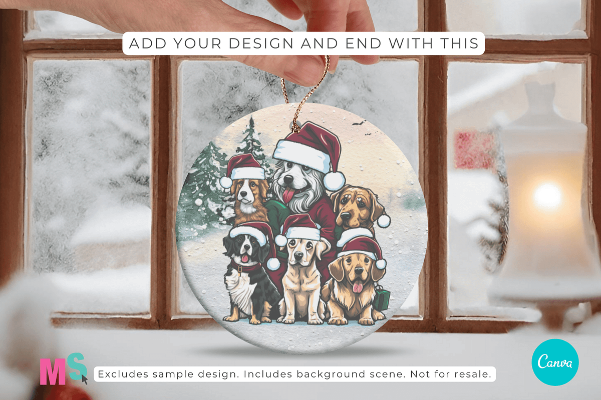 Round Ceramic Ornament Canva Mockup, a Mockup by Mockup Scene (Photo 15 of 15)