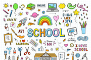 School Clipart, an Education Illustration by Redchocolate (Thumbnail 2 of 7)