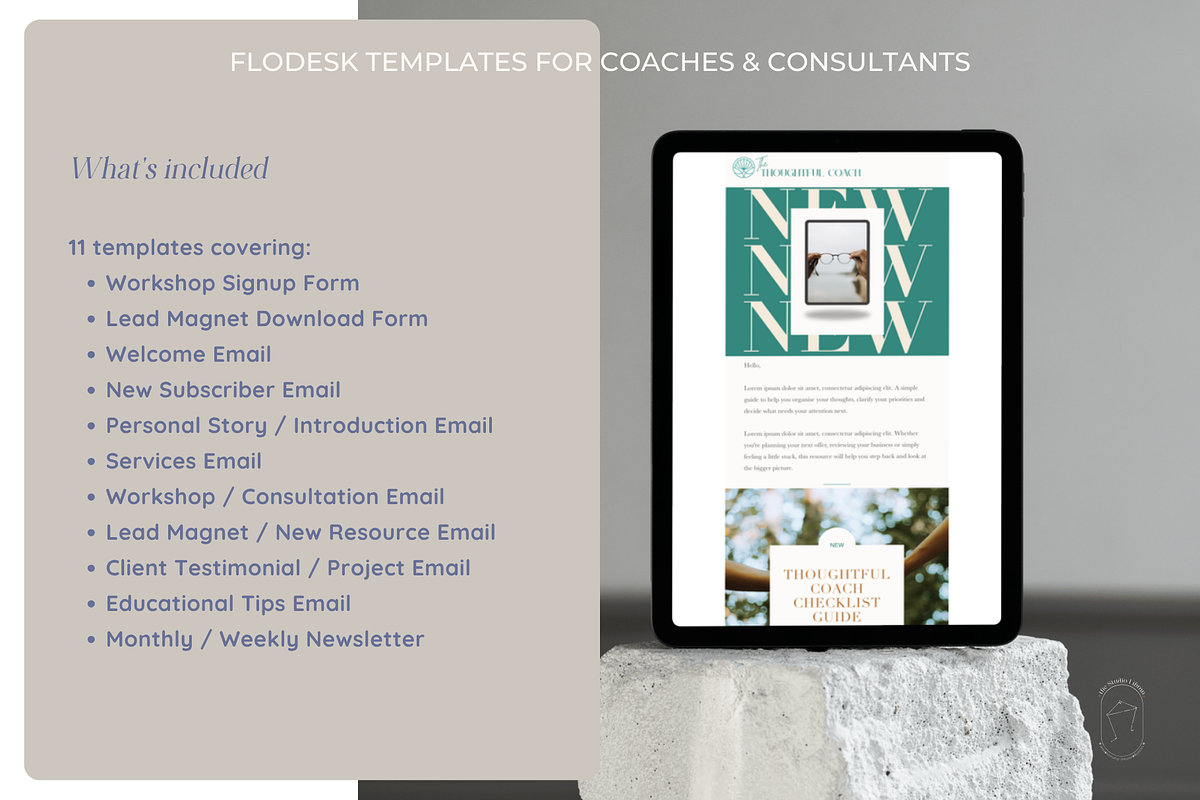 Thoughtful Coach Flodesk Email Kit, an Email Template by the Studio Libran (Photo 3 of 11)