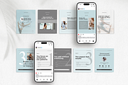 Wellness Carousel Instagram Posts, a Social Media Template by DigiPax (Thumbnail 5 of 11)