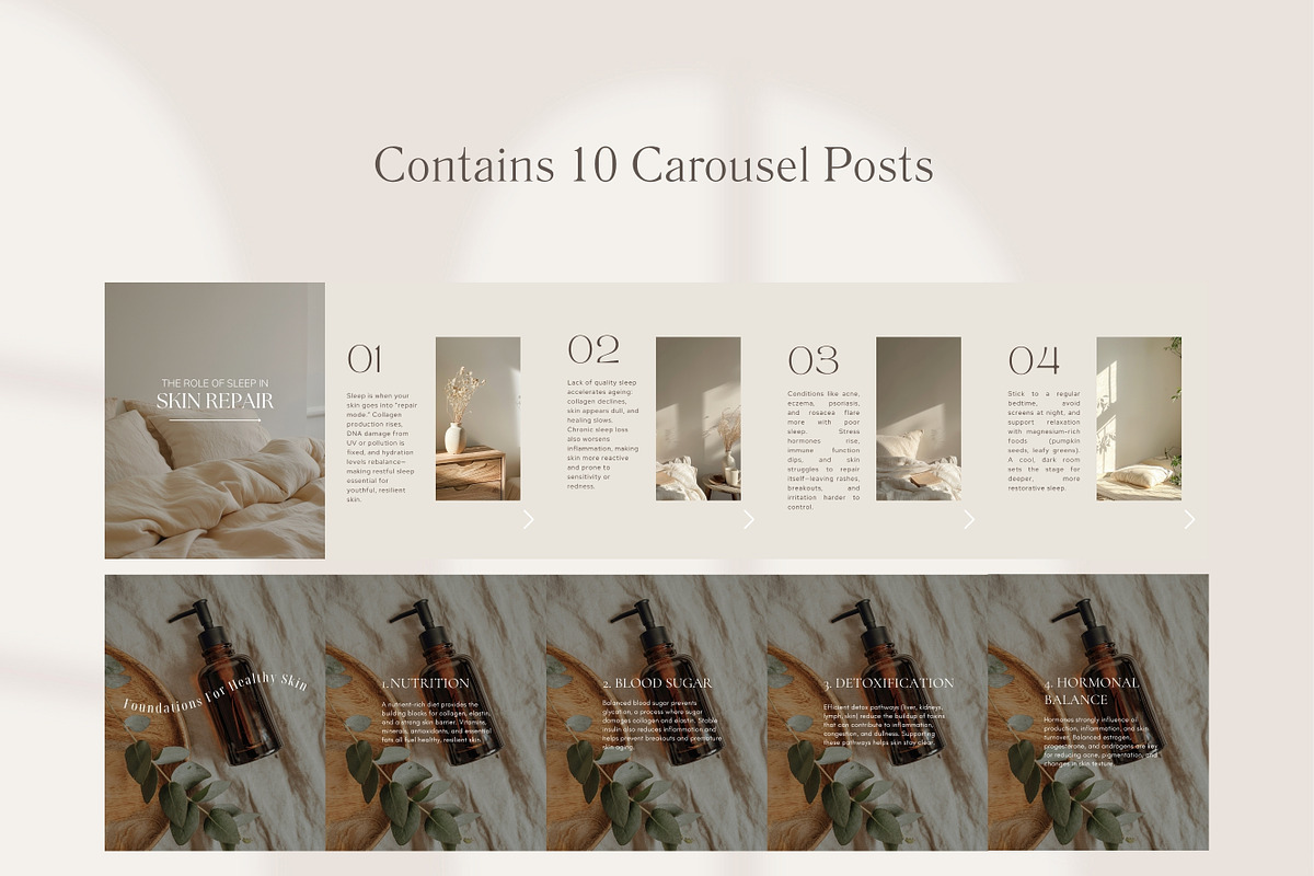 Skin Social Media Posts Canva preview 7