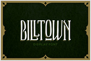 Billtown Typeface, a Font by Scredeck (Thumbnail 1 of 2)
