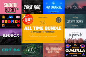 All Time Bundle | Unique Fonts