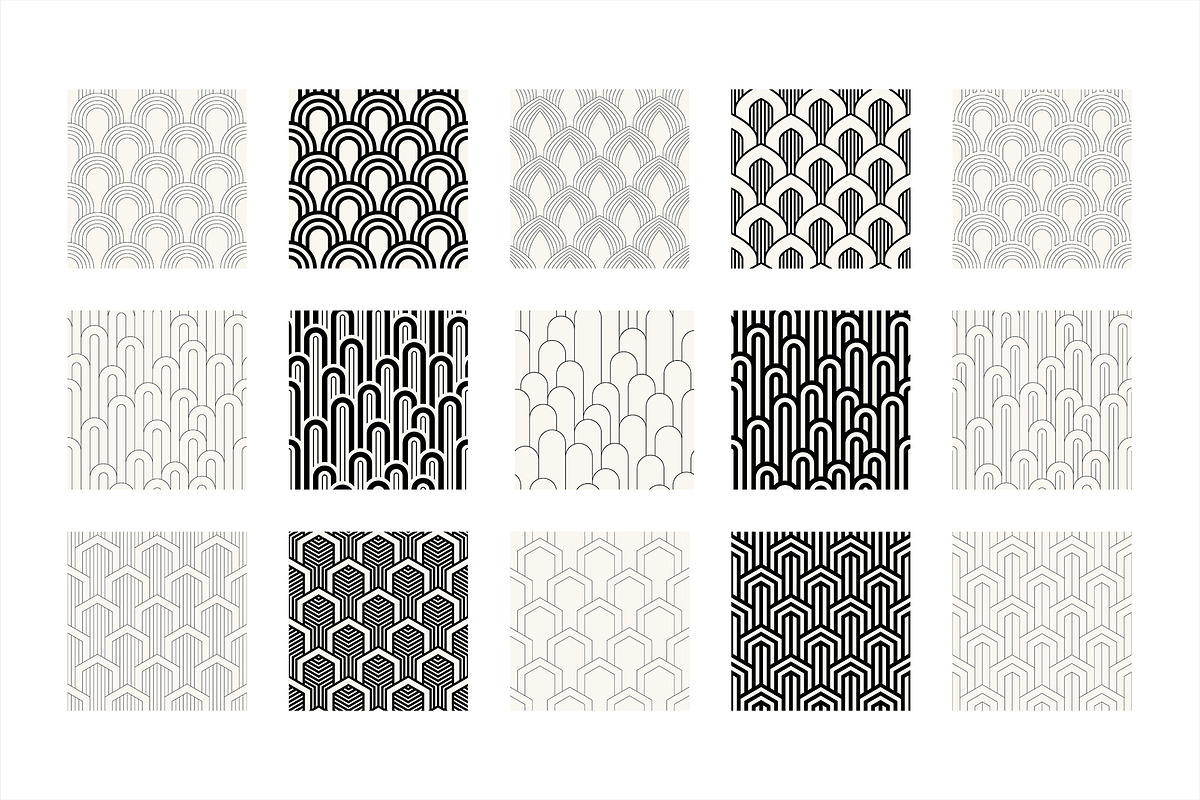Art Deco Bundle  |  125 Patterns, a Pattern Graphic by Curly_Pat (Photo 4 of 13)
