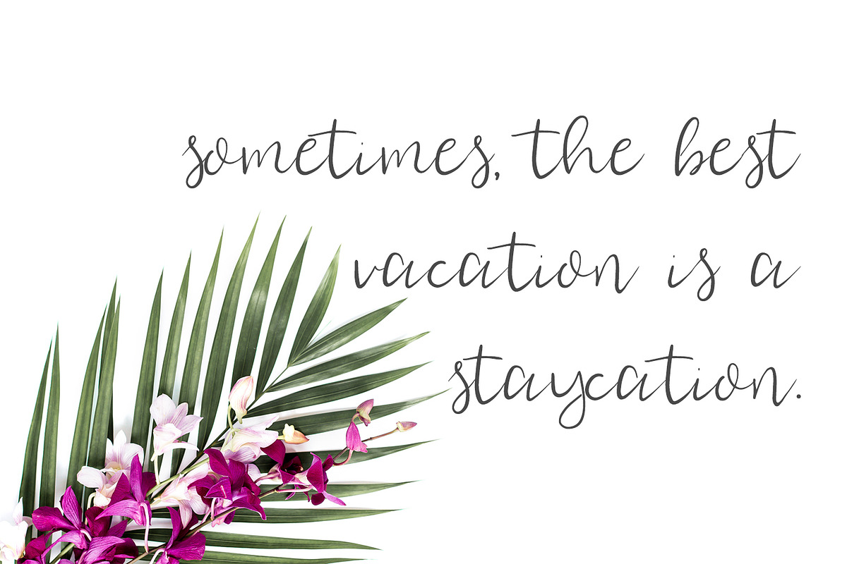 Staycation Script, a Script Font by Beck McCormick (Photo 4 of 5)