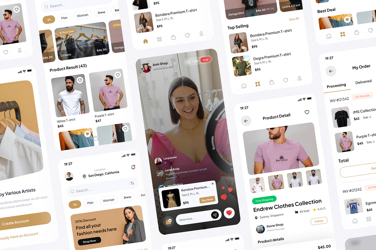 Tukko - E-Commerce Shop App UI Kit, an UI Kit Template by Disconnect Studio (Photo 5 of 6)