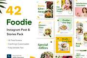 Foodie - Food Instagram Template, a Social Media Template by Designspace (Thumbnail 1 of 8)