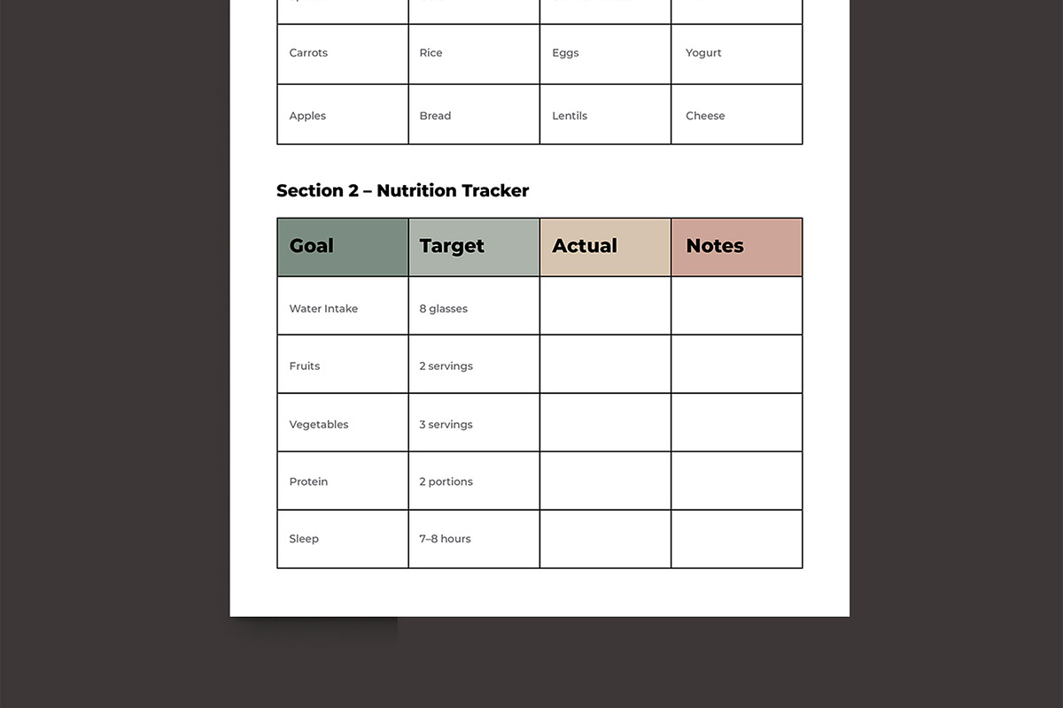 Weekly Meal Planner, a Stationery Template by MightyDesign (Photo 5 of 8)