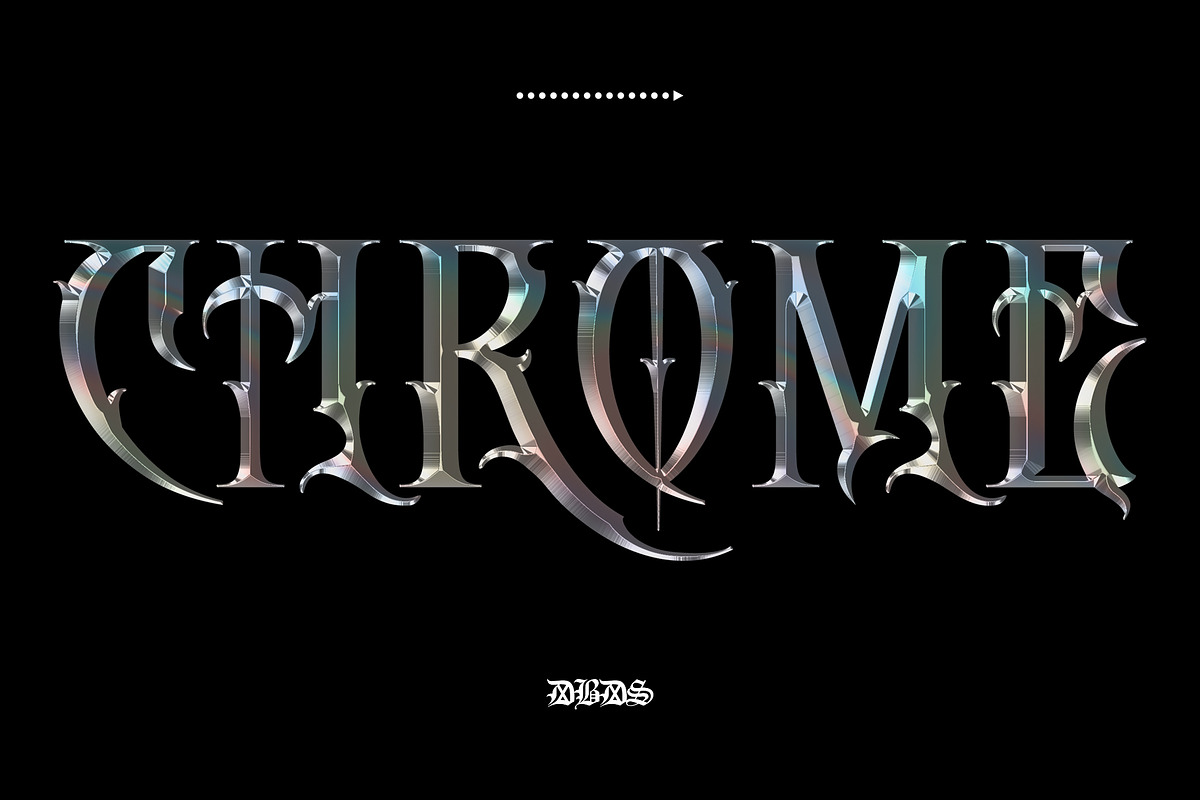 Chrome Metal Text Styles, a Layer Style Add-On by dbdslondon (Photo 3 of 6)