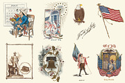 Vintage Holiday Graphics, an Illustration by Blue Line Design (Thumbnail 14 of 15)