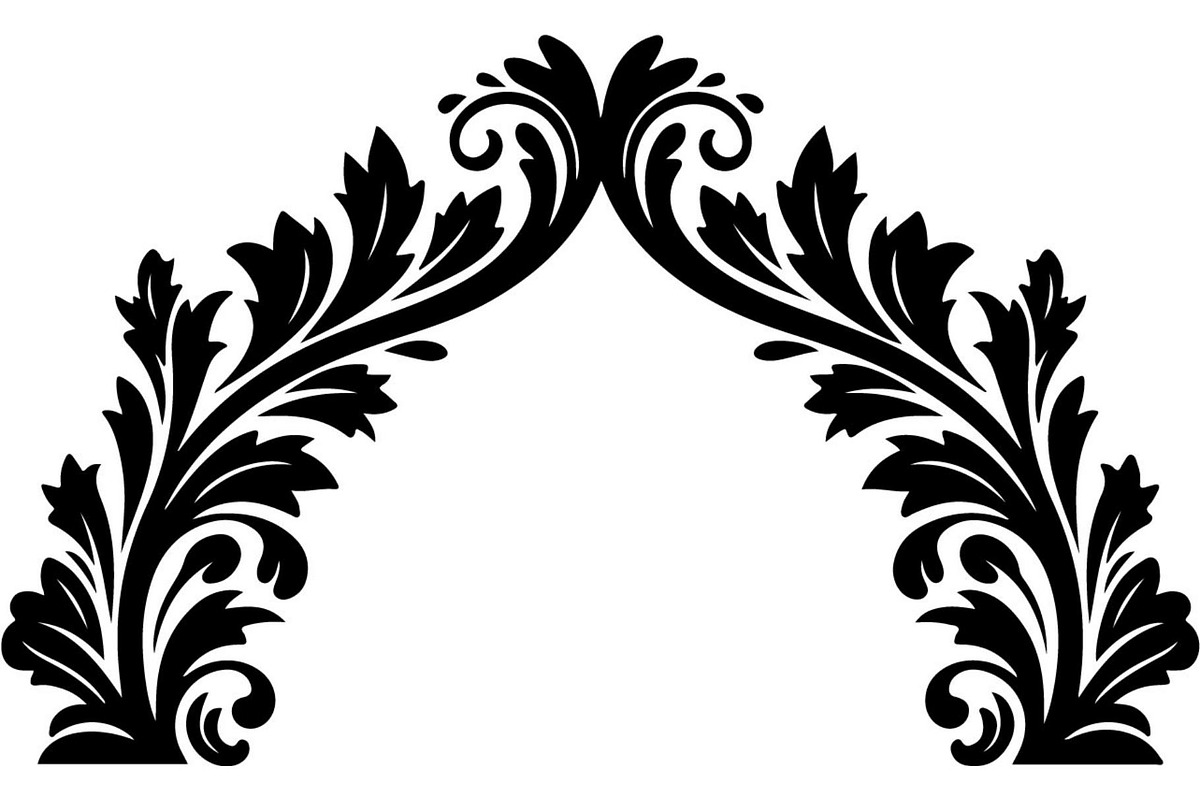 Vintage Ornamental Arch Frame Vector, a Decorative Illustration by Designer_Momina (Photo 13 of 21)