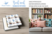 Seamless Watercolor Book Patterns, a Pattern Graphic by Winged Graphics (Thumbnail 4 of 4)
