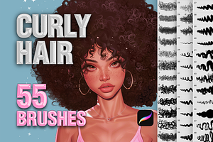Procreate Curly Hair Brushes