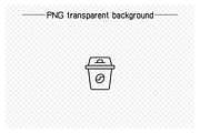 Beverage and Drinks Line Icons, an Outline Icon by Designfour (Thumbnail 3 of 7)