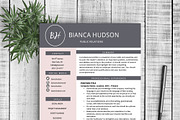 Resume Template Bianca, a Resume Template by Resume Template Shoppe (Thumbnail 1 of 4)